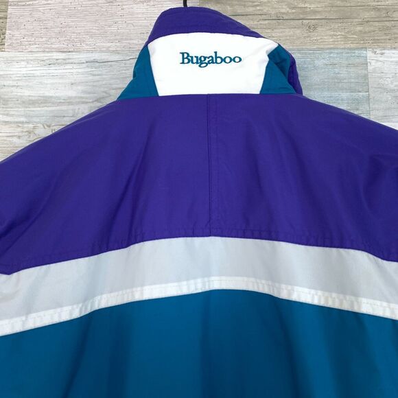 Columbia Vintage 90s Bugaboo 3 in 1 Ski Jacket Purple Blue Retro Kids Unisex 7 8 - Picture 6 of 11